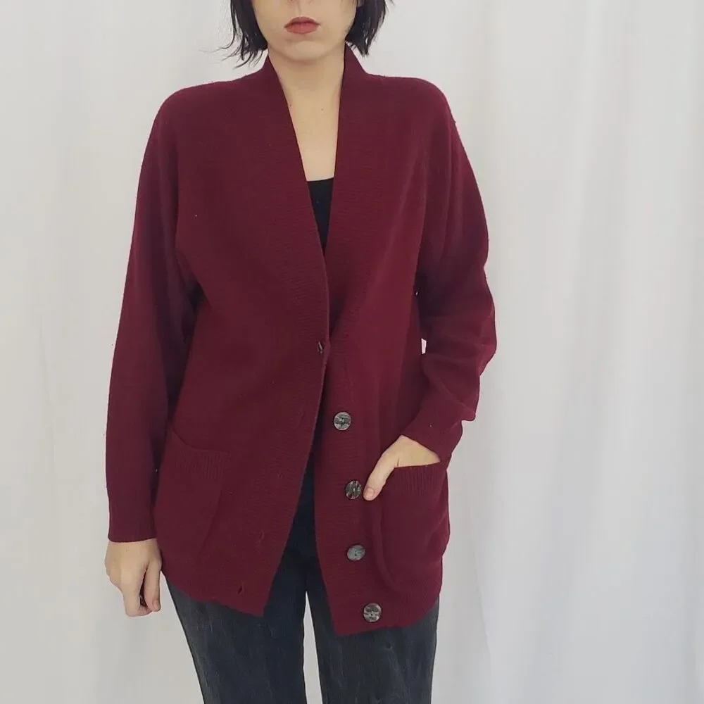 90s Casual Corner Lambswool‎ Cardigan